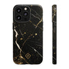 Black iPhone Marble Phone Case