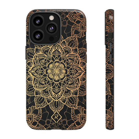 Funky Gold Mandala Phone Case