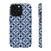 Moroccan Phone Case - Azure Mosaic for iPhone, Samsung and Google Pixel - Roxique. Where durability meets style.