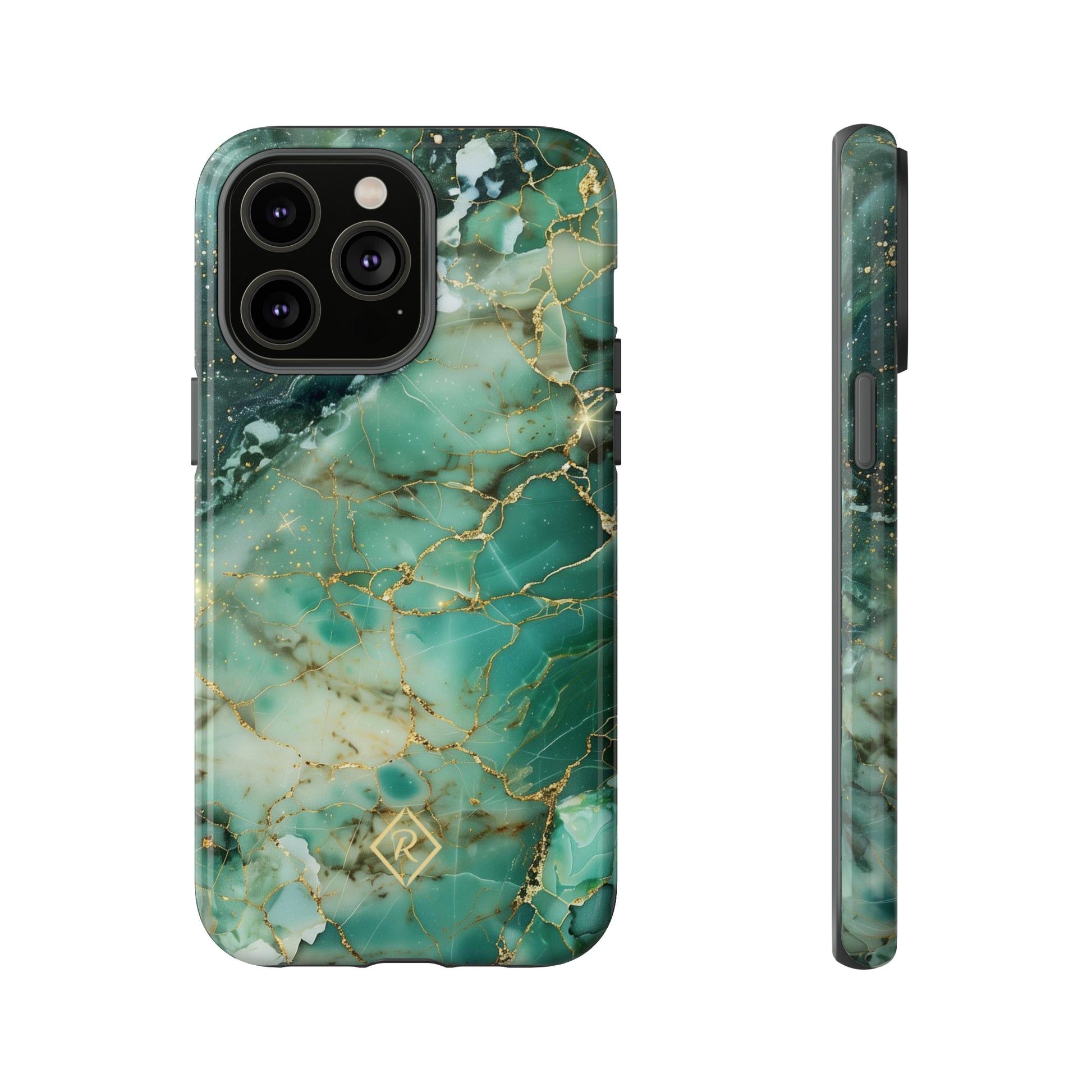 Gold Green Phone Case for iPhone, Samsung and Google Pixel devices