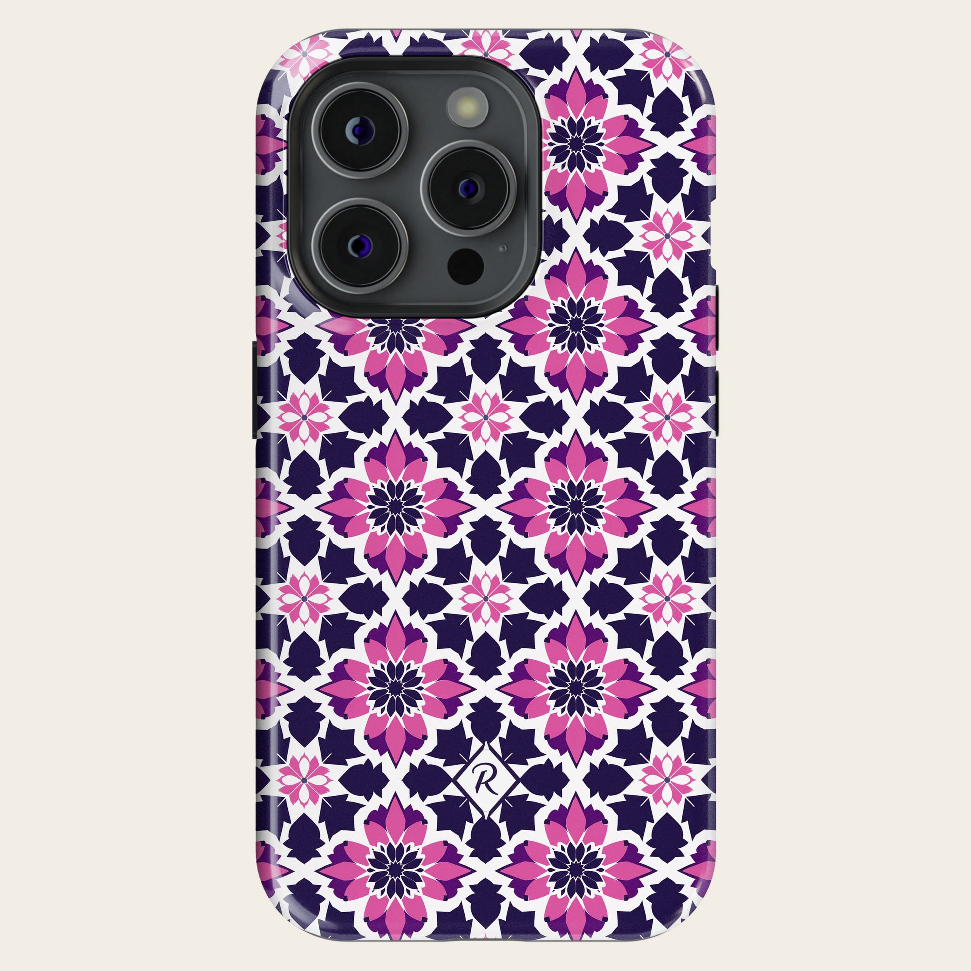 Moroccan Phone Case - Petal Lattice Floral Phone Case for iPhone, Samsung and Google Pixel - Roxique. Where durability meets style.