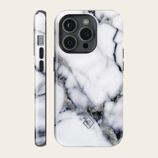 Marble Phone Case - Silvery Veil for iPhone, Samsung and Google Pixel - Roxique. Where durability meets style.