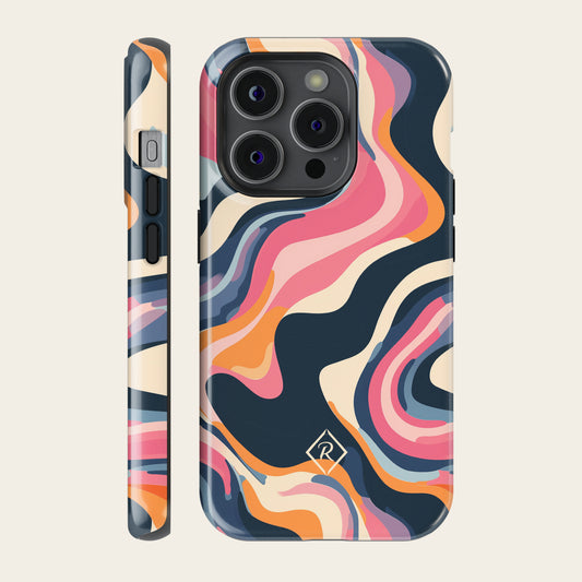 Marble Phone Case - Groovy Waves for iPhone, Samsung and Google Pixel - Roxique. Where durability meets style.