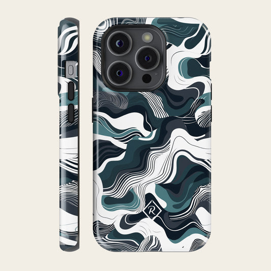 Patterned Phone Case - Whirlwind Stripes for iPhone, Samsung and Google Pixel - Roxique. Where durability meets style.