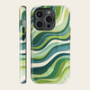 Marble Phone Case - Verdant Ripples for iPhone, Samsung and Google Pixel - Roxique. Where durability meets style.