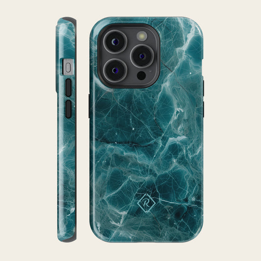 Marble Phone Case - Abyssal Echo for iPhone, Samsung and Google Pixel - Roxique. Where durability meets style.